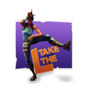 take the l t shirt - how to gift emotes in fortnite