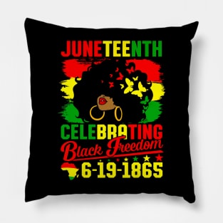 Juneteenth Celebrating Black Freedom 1865 African American Pillow