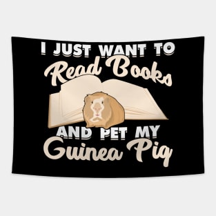 Guinea Pig Cavy Reading Books Bookworm Gift Tapestry