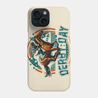 funny derby day horse racing steal show Phone Case