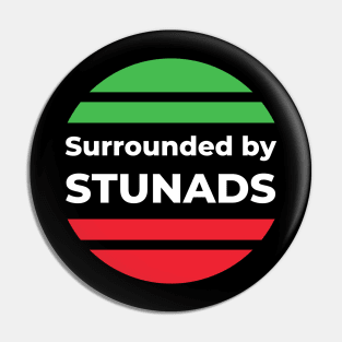 Funny Saying - Surrounded by Stunads Pin