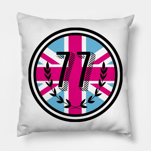 Born in 77 Pillow by -f-e-l-i-x-x-