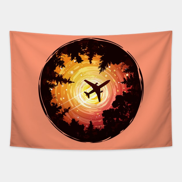 Airplane Tapestry by Prok_Art