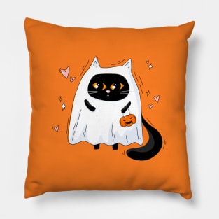 Cute halloween cat Pillow