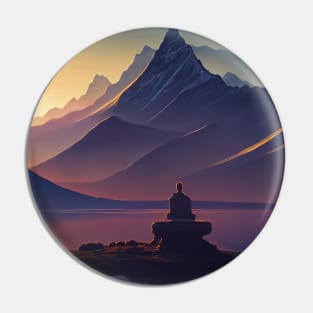 Fantasy landscape for meditation Pin