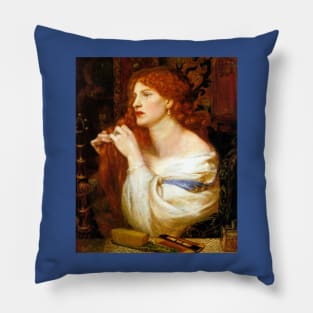 Aurelia (Fazio's Mistress) - Dante Gabriel Rossetti Pillow