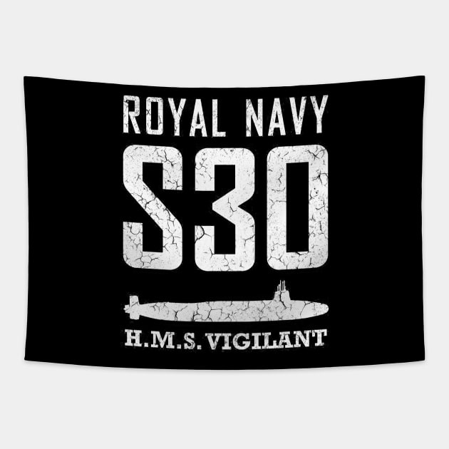 Royal Navy Submarine S 30 Tapestry by Wellcome Collection