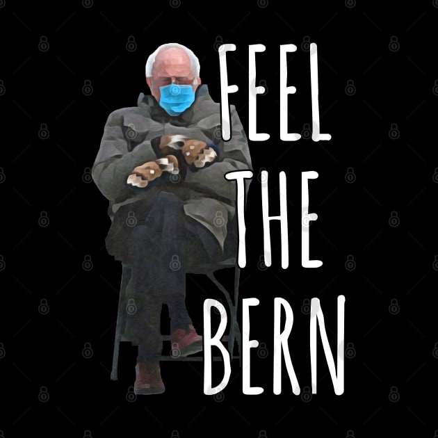 Bernie Sanders Mittens Sitting Inauguration feel the Bern by ZenCloak