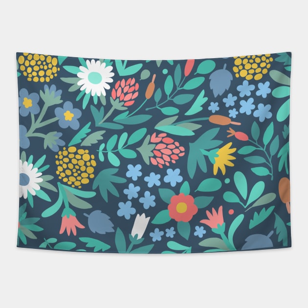 Summer flowers Tapestry by kostolom3000