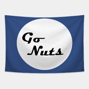 GO NUTS LOGO Tapestry