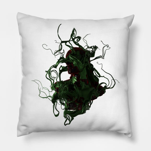 GREEN KING Pillow by gigigvaliaart