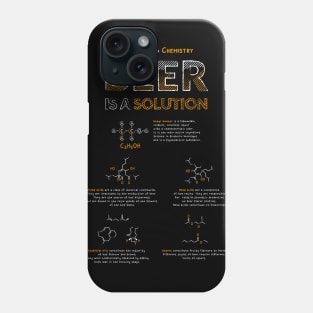 Beer is a solution Phone Case