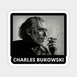 Charles Bukowski Portrait Magnet