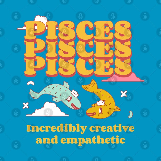 Pisces Horoscope Sign by Freckle Face