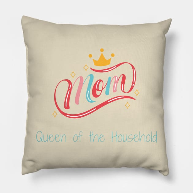 Queen, Mothers Day, Gift for Wife Pillow by Peacock-Design