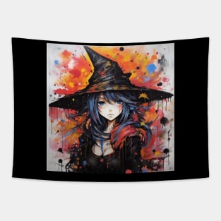 Halloween witch girl Tapestry