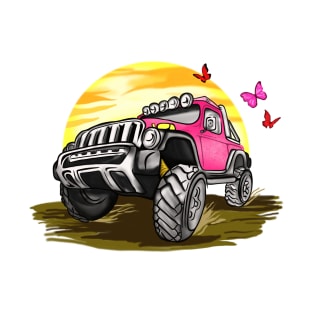 Valentines butterfly on truck T-Shirt