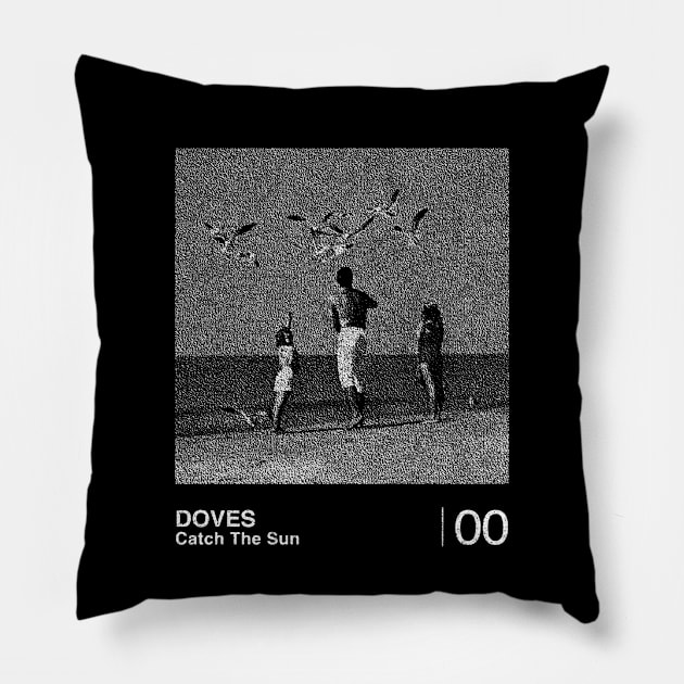 Doves / Catch The Sun / Minimalist Graphic Artwork Design Pillow by saudade