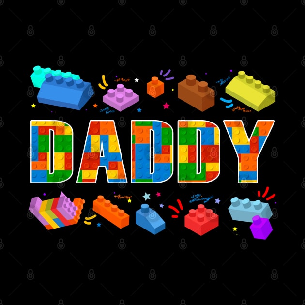 Daddy Parent Brick Master Builder Building Blocks Set Family by Hesti Design