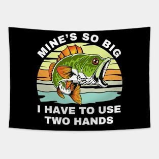 Funny Bass Fish Lovers Tapestry