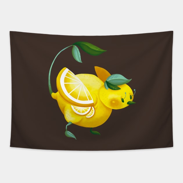 Lemon Bird Tapestry by MalevolentMask