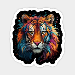 Siberian Tiger Rainbow Magnet