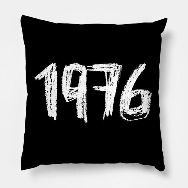 1976 Birthday, Birth Year 1976, Born in 1976 Pillow by badlydrawnbabe