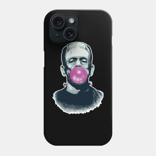 Frankenstein with chewing gum Phone Case by tzolotov