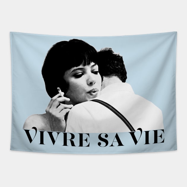 Vivre Sa Vie - Godard/Anna Karina Fanart Tapestry by DankFutura