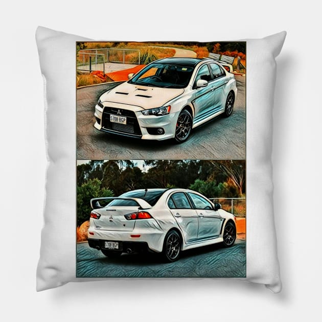 Mitsubishi Lancer EVO 2016 Pillow by d1a2n3i4l5