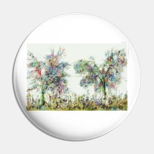 Colorful winter scene Pin