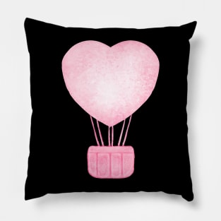 Hot Air Balloon Heart Pillow