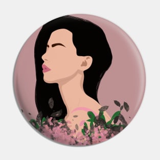 Spring woman Pin