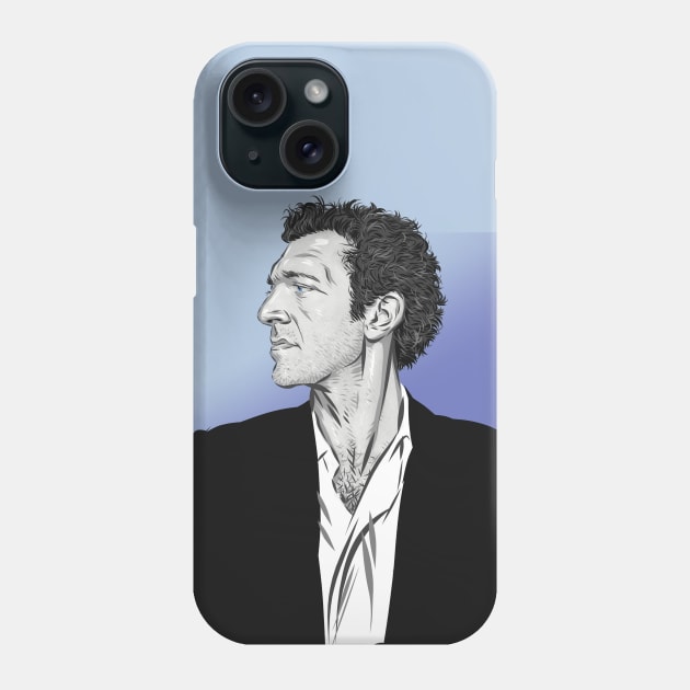 Vincent Cassel - An illustration by Paul Cemmick Phone Case by PLAYDIGITAL2020