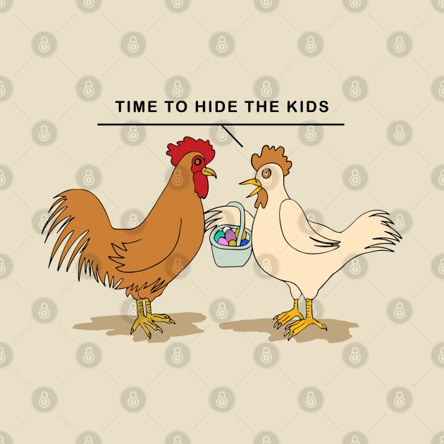 Easter Egger Chicken Time To Hide The Kids by Kirin Store