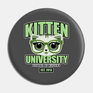 Kitten University - Green Pin