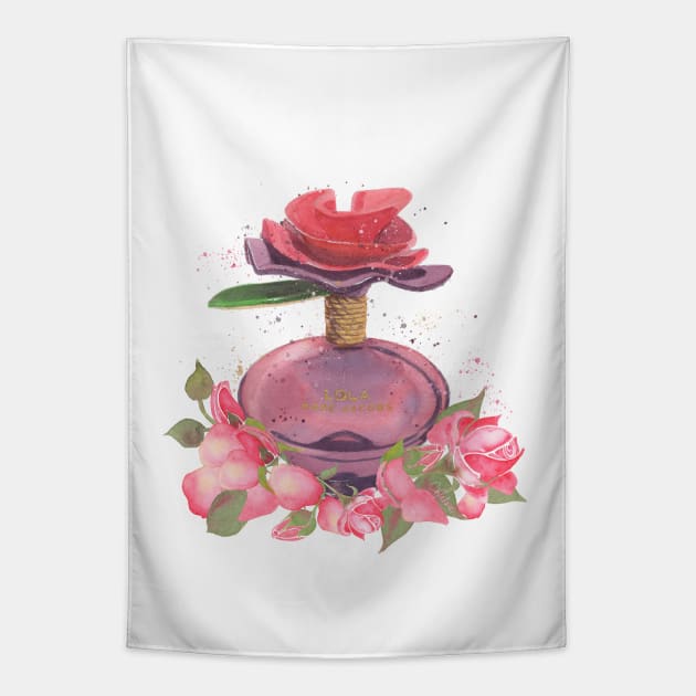 Perfume Bottle I Tapestry by wallaceart