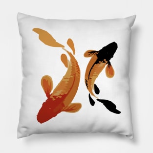 Artistic Koi fish Pillow