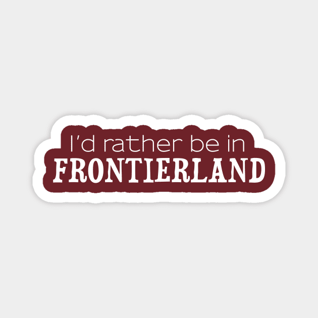 Frontierland Wishes Magnet by Geek Tees