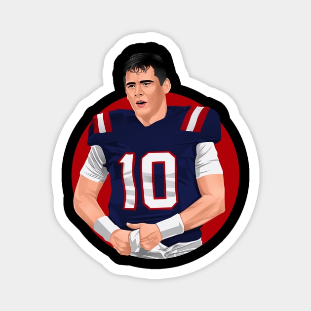 Mac Jones New England Patriots Magnet by Arissetyo