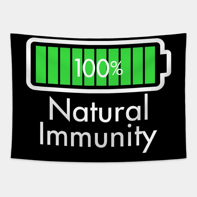 Fitness Health Gym Natural Immunity 100% FIt Slogan Tapestry by Originals By Boggs