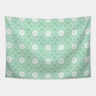 Doily - mint green Tapestry