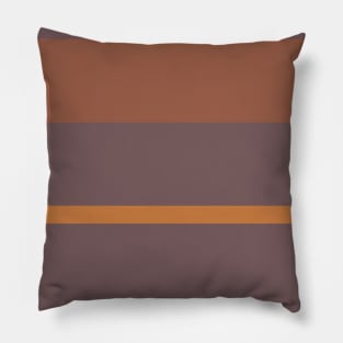 A magnificent shape of Carolina Blue, Mocha, Dark Taupe, Earth and Peru stripes. Pillow