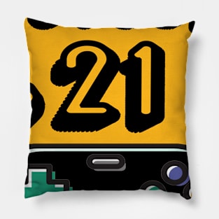 level 21 unlocked - 21th birthday gift Pillow