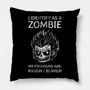 Funny Zombie Pronouns - 1 Pillow