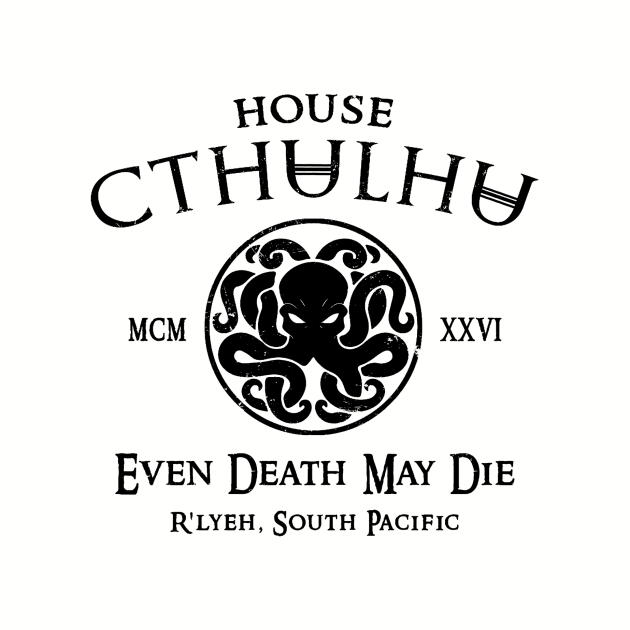 House Cthulhu (Black) by Miskatonic Designs
