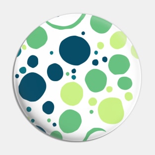 Bubble Green Gradation Abstract Design Pin