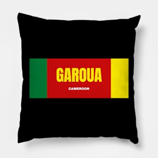 Garoua City in Cameroon Flag Colors Pillow