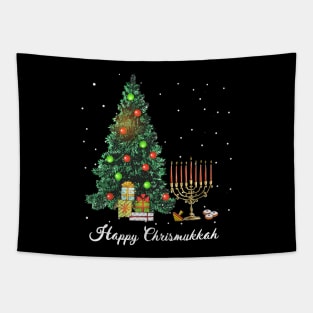 Happy Chrismukkah Funny Hanukkah and Christmas Tapestry