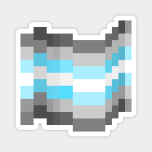 Demiboy Pixel Pride Flag Magnet